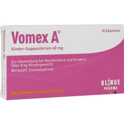 VOMEX A KINDER SUPPO. 40MG
